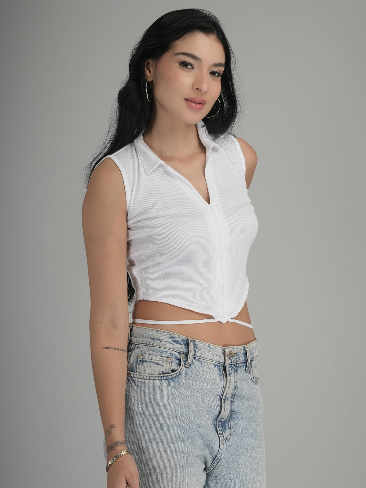 Soft Whisper Solid Crop Top