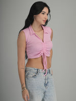 Vibrant Aura Solid Crop Top