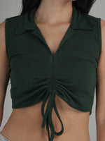 Relaxed Charm Solid Crop Top