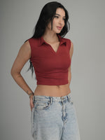 Sunny Glow Solid Crop Top