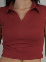 Sunny Glow Solid Crop Top