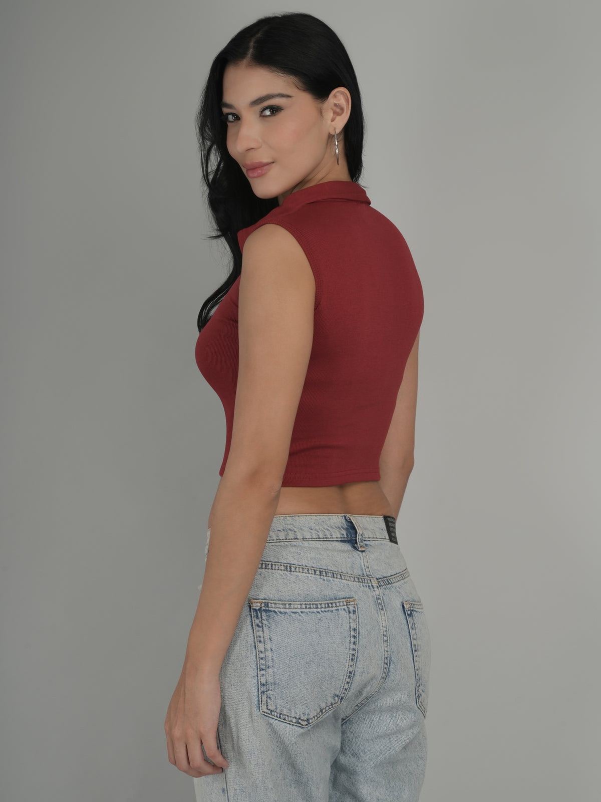 Sunny Glow Solid Crop Top