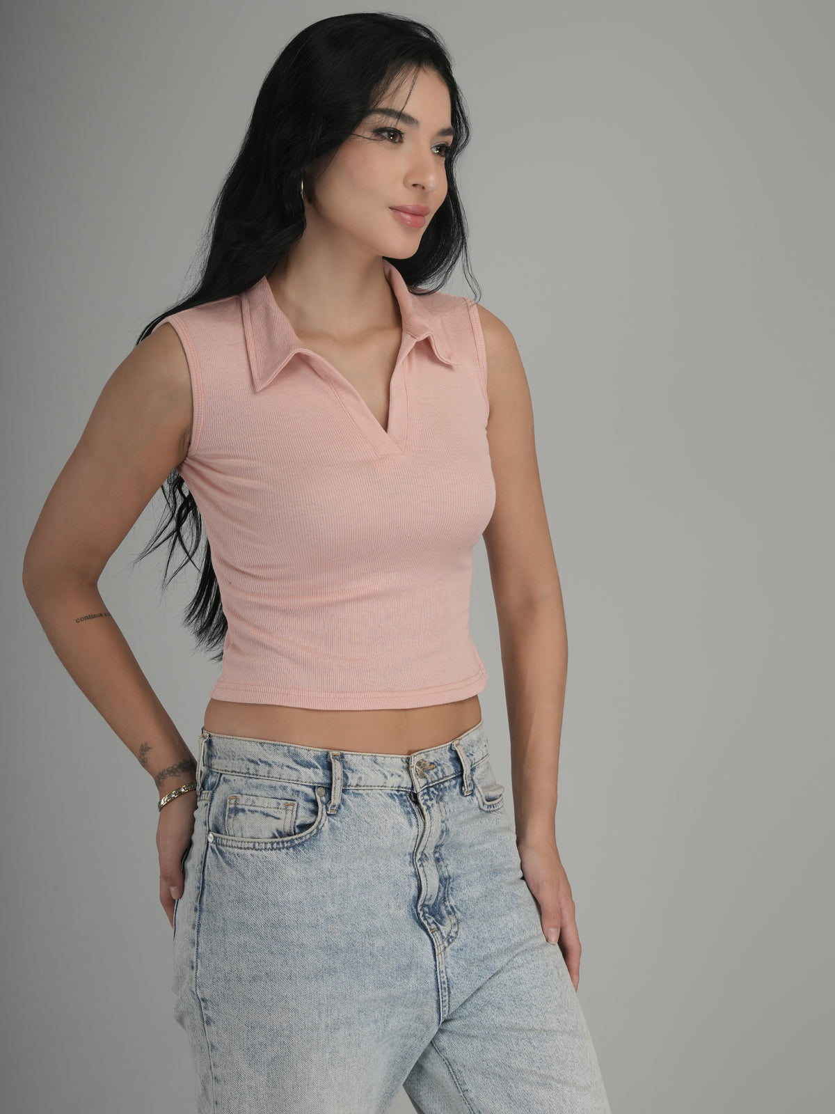 Bright Energy Solid Crop Top