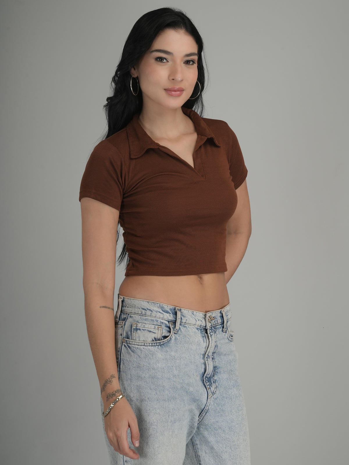 Urban Chic Solid Crop Top