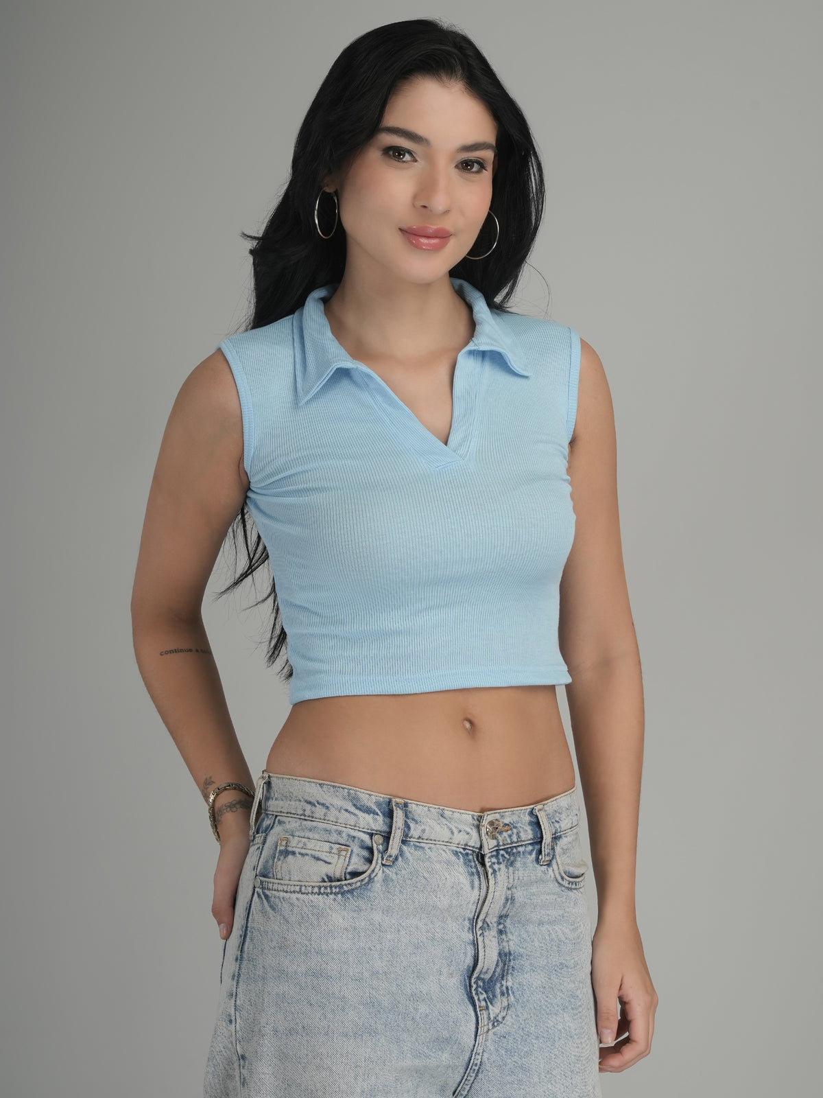 Essential Cotton Solid Crop Top