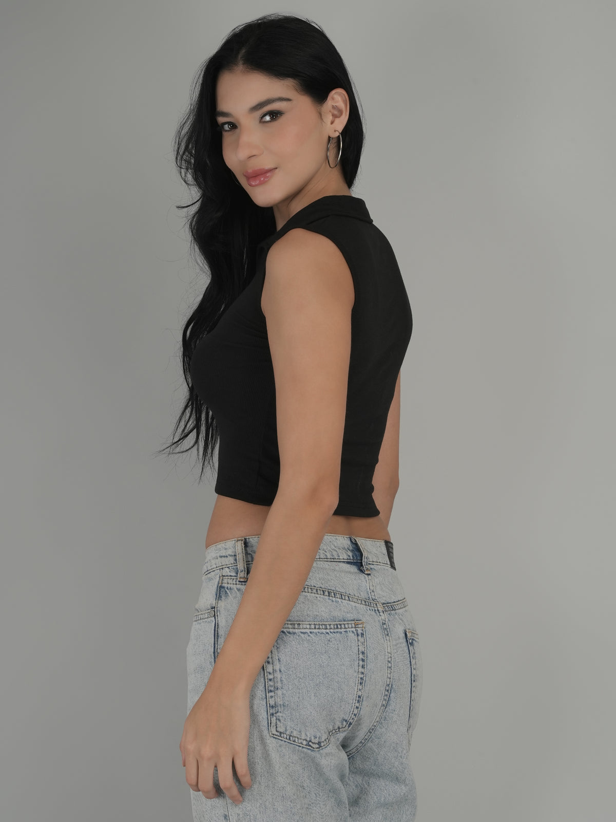 Athleisure Solid Crop Top