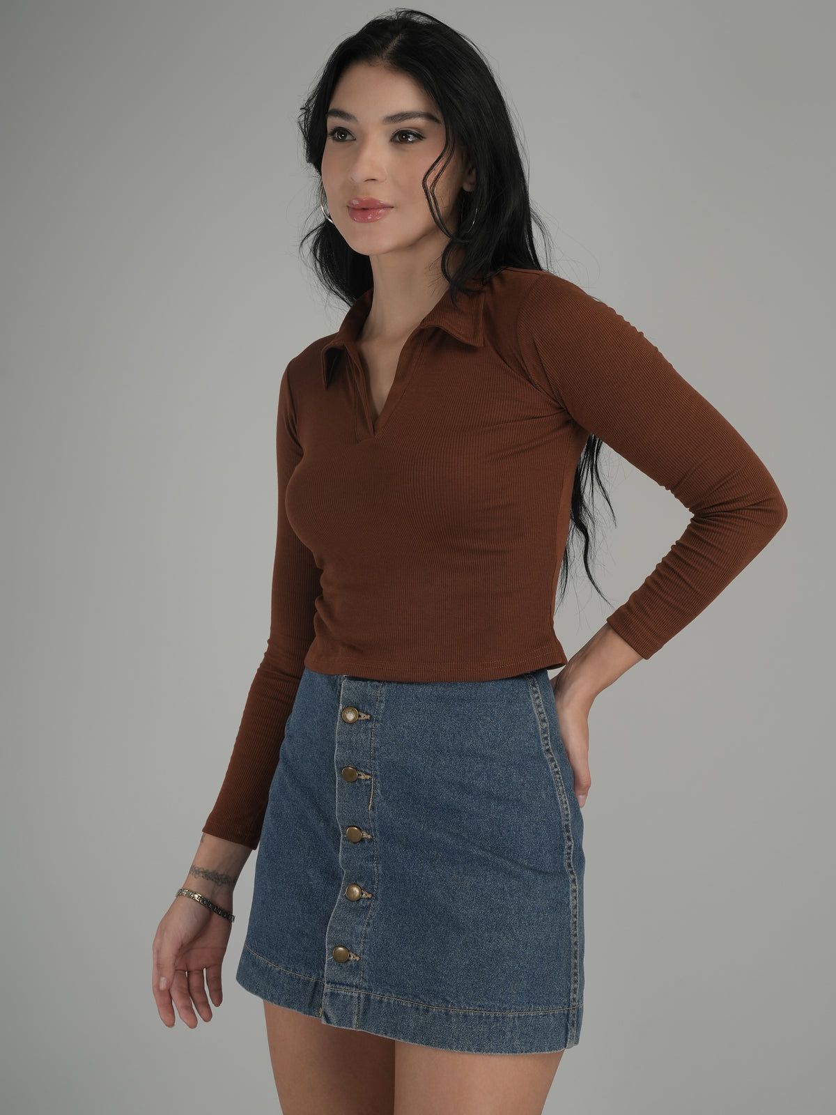 Bold Statement Solid Crop Top