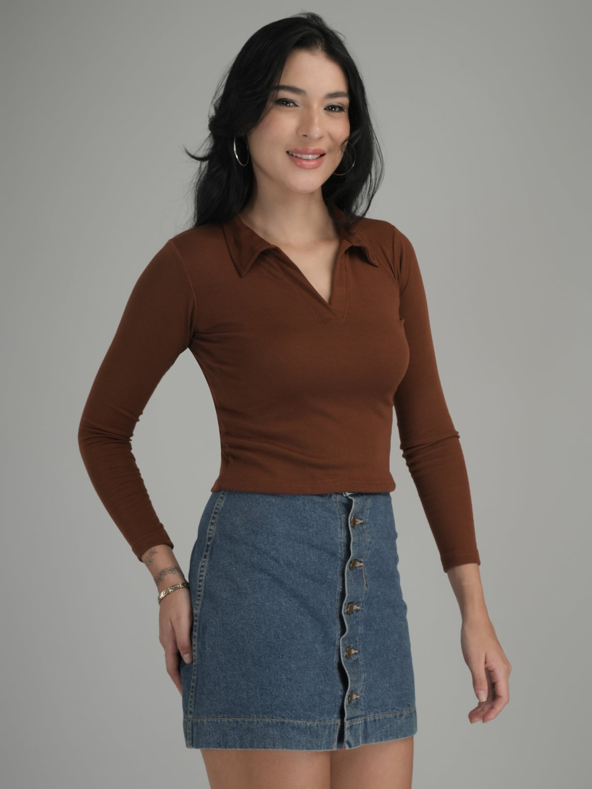 Bold Statement Solid Crop Top