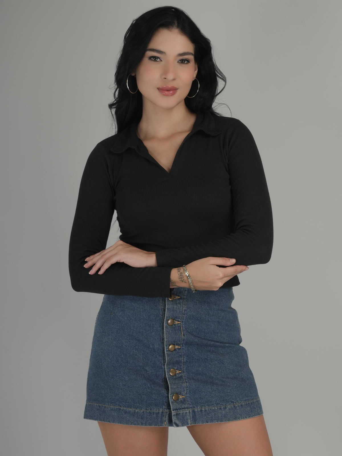 Comfy Lounge Solid Crop Top