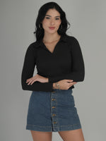 Comfy Lounge Solid Crop Top