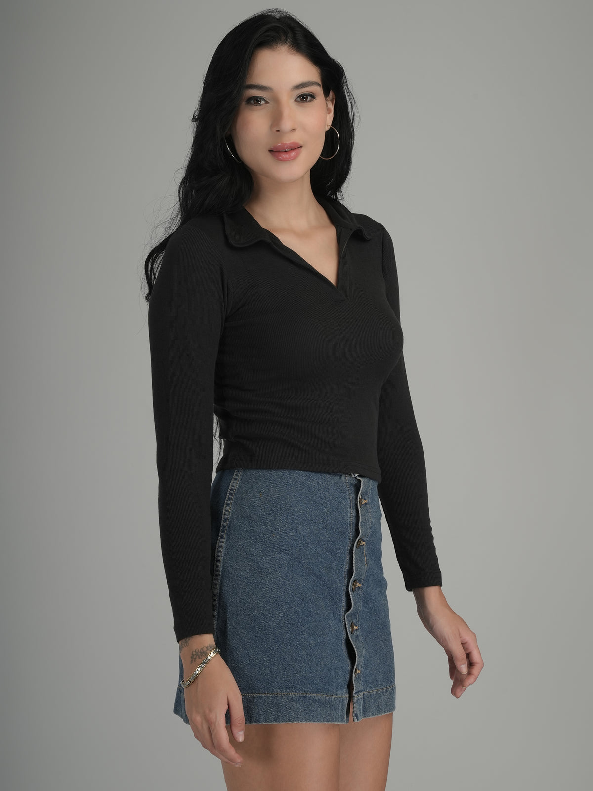 Comfy Lounge Solid Crop Top