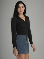 Comfy Lounge Solid Crop Top