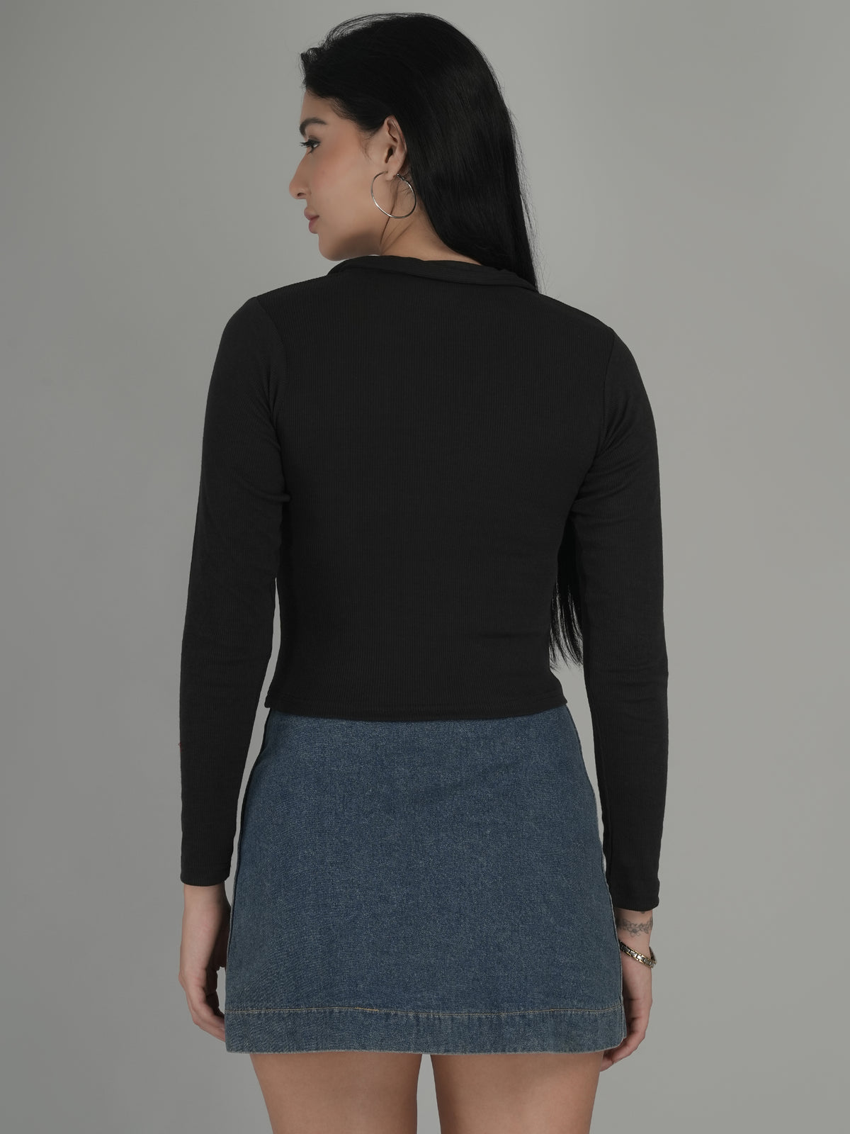 Comfy Lounge Solid Crop Top