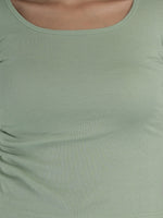 Sporty Vibe Solid Crop Top