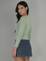 Sporty Vibe Solid Crop Top