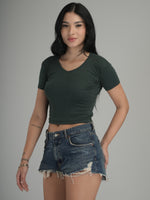 Effortless Elegance Solid Crop Top