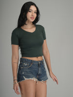 Effortless Elegance Solid Crop Top