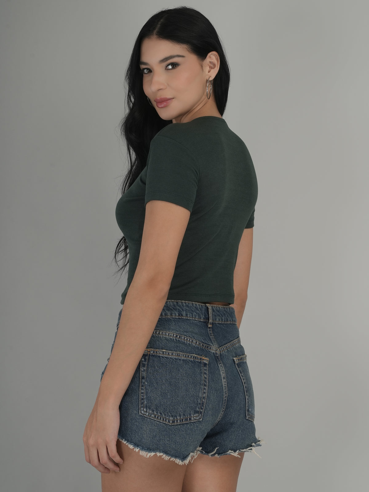 Effortless Elegance Solid Crop Top