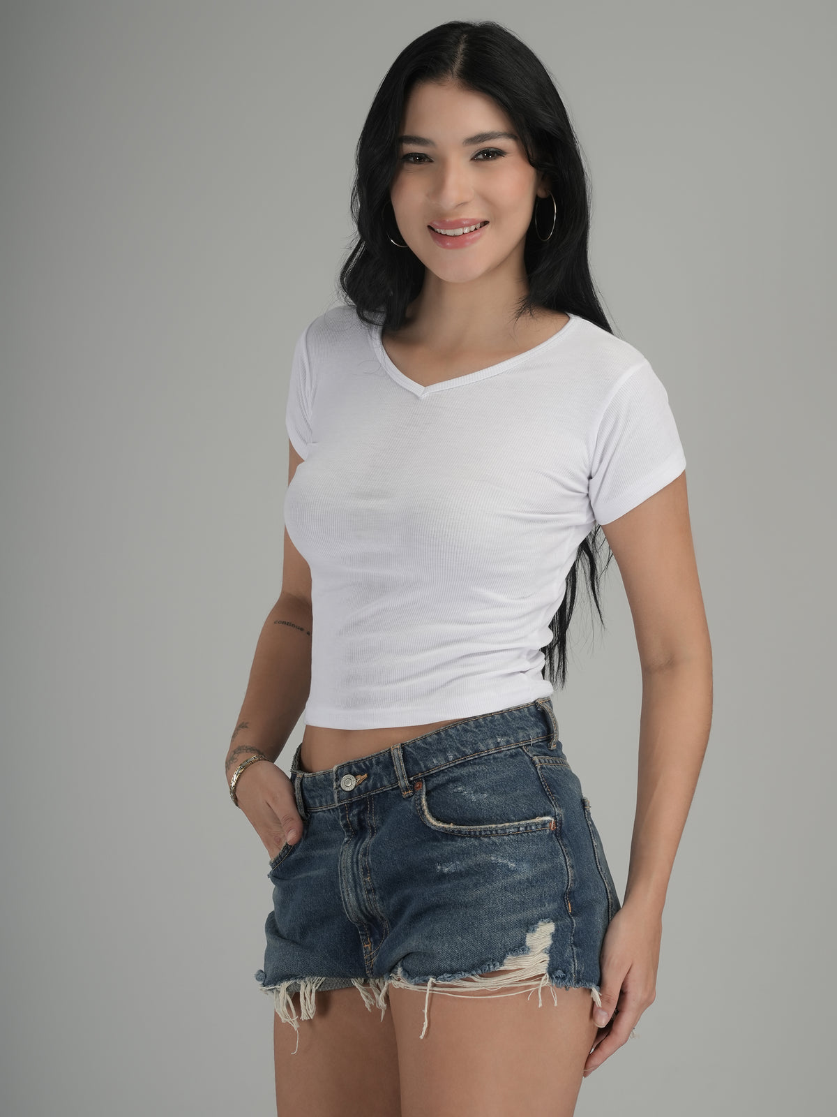 Classic Comfort Solid Crop Top