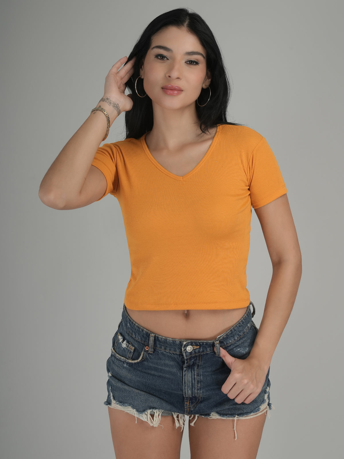 Bold Edge Solid Crop Top
