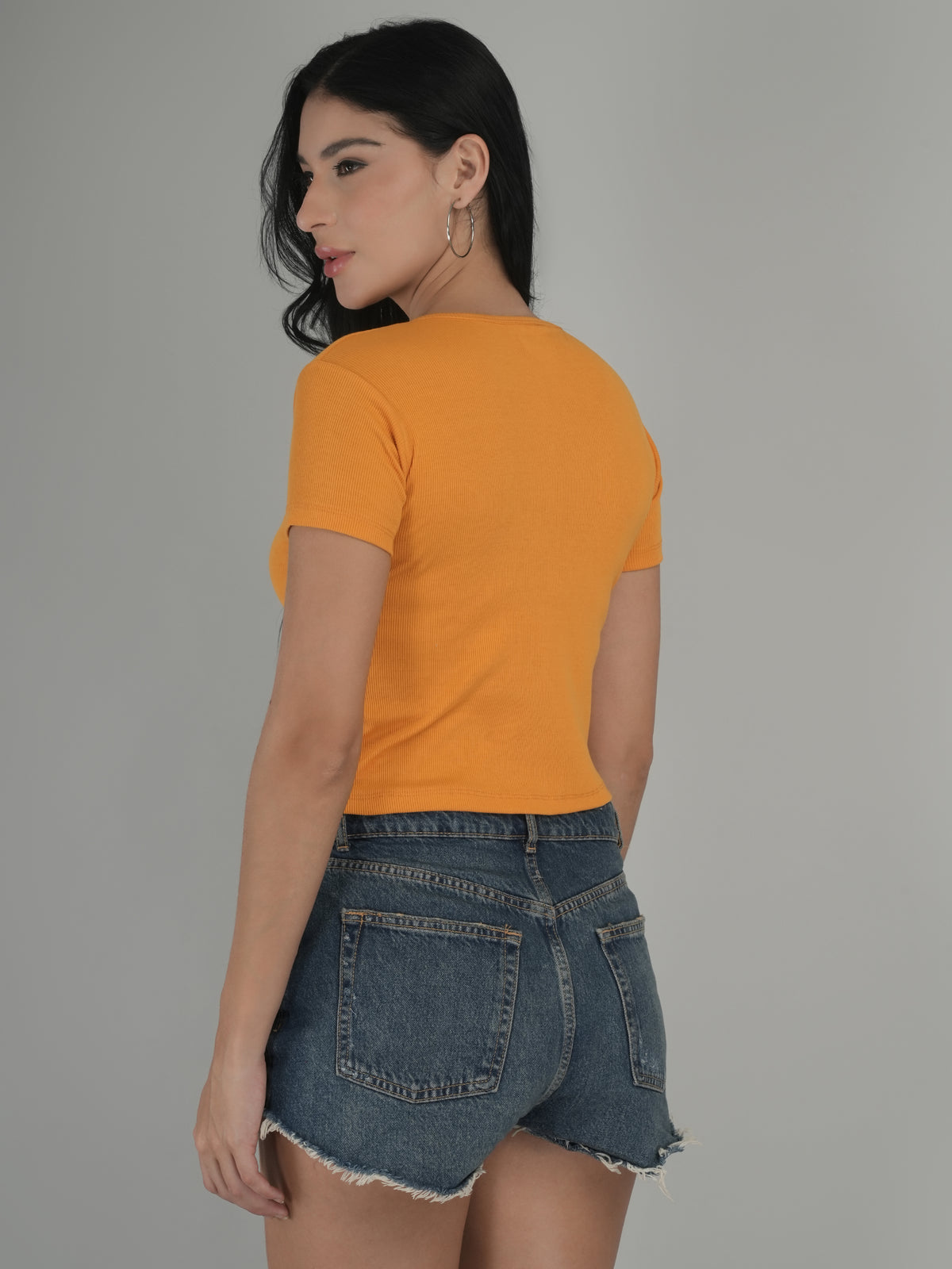 Bold Edge Solid Crop Top