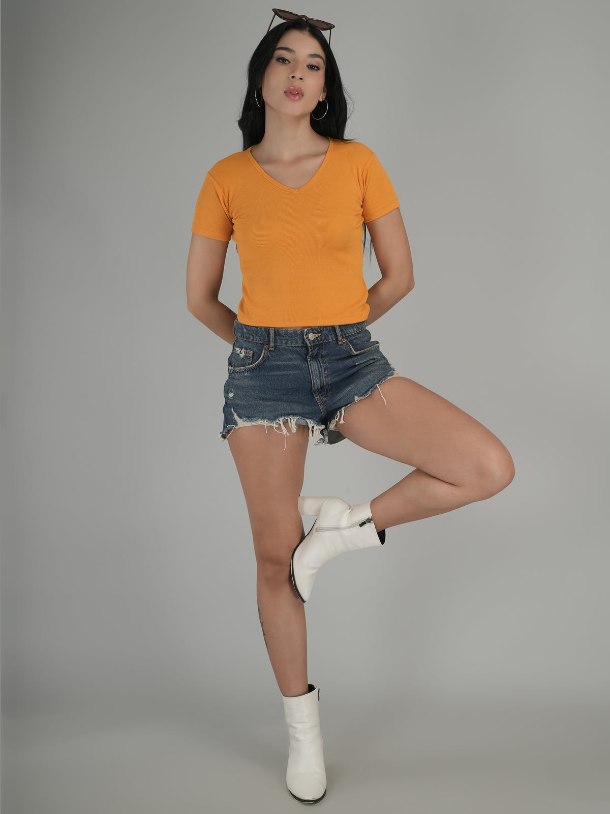 Bold Edge Solid Crop Top