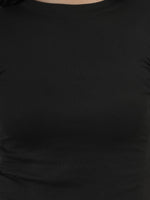 Trendy Twist Solid Crop Top