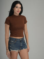 Playful Pop Solid Crop Top