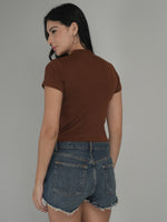 Playful Pop Solid Crop Top