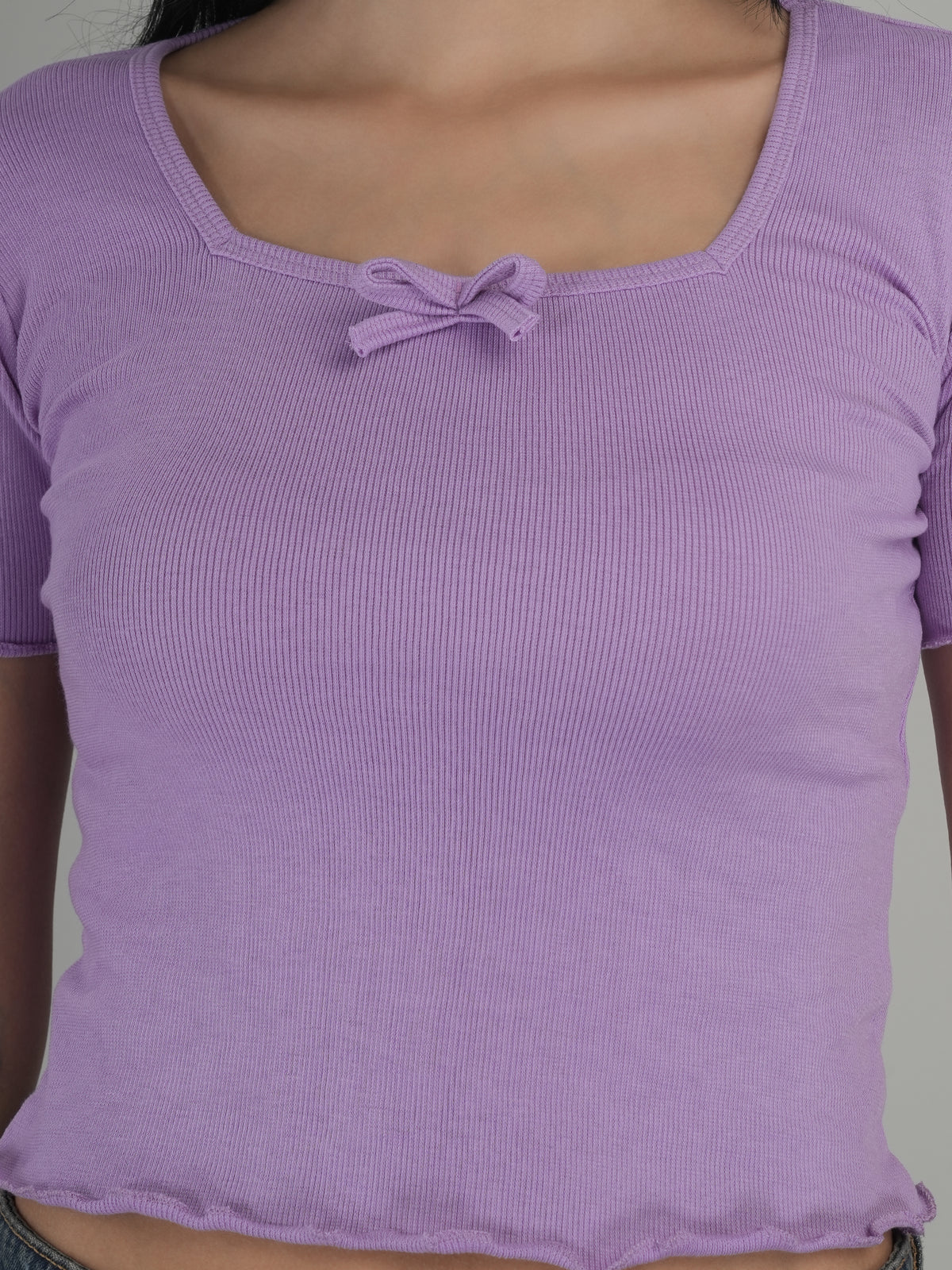 Casual Chic Solid Crop Top