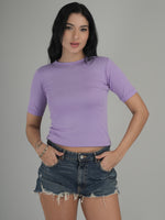 Elegant Simplicity Solid Crop Top