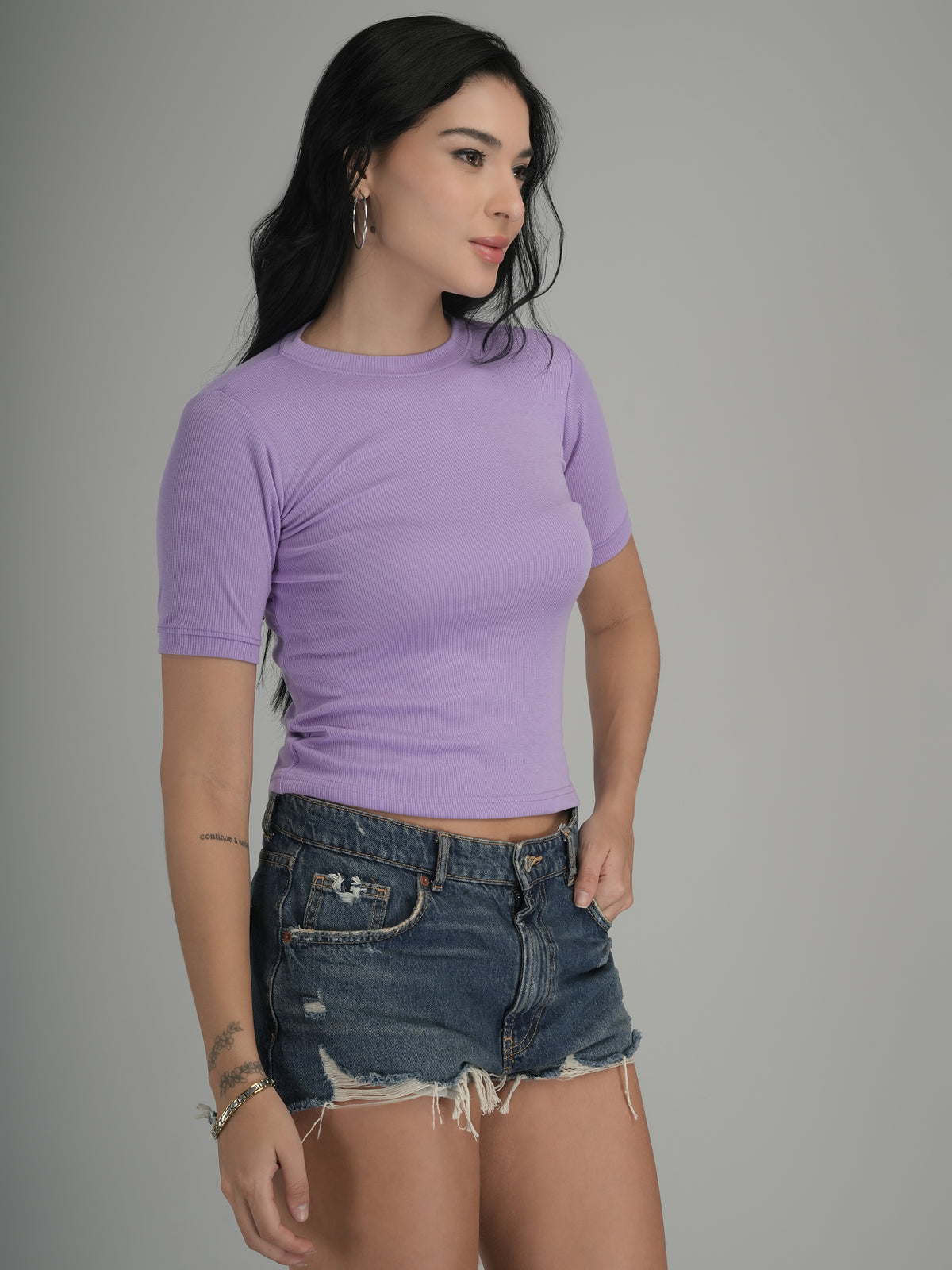 Elegant Simplicity Solid Crop Top