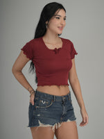Radiant Glow Solid Crop Top