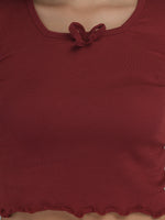 Radiant Glow Solid Crop Top