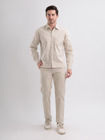 Beige Breeze Linen Co-ord Set