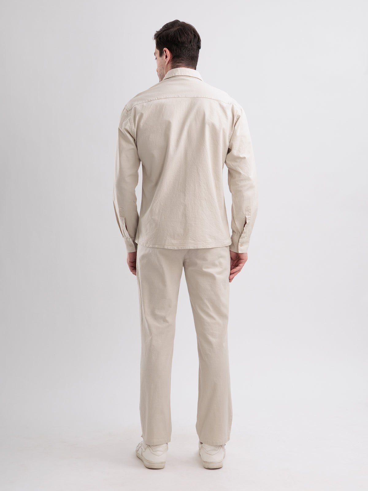 Beige Breeze Linen Co-ord Set
