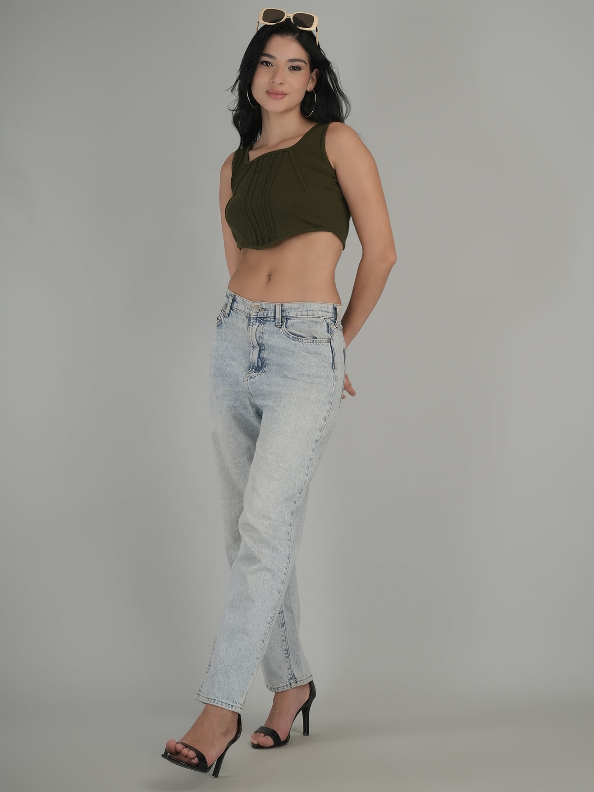 Summer Splash Solid Crop Top