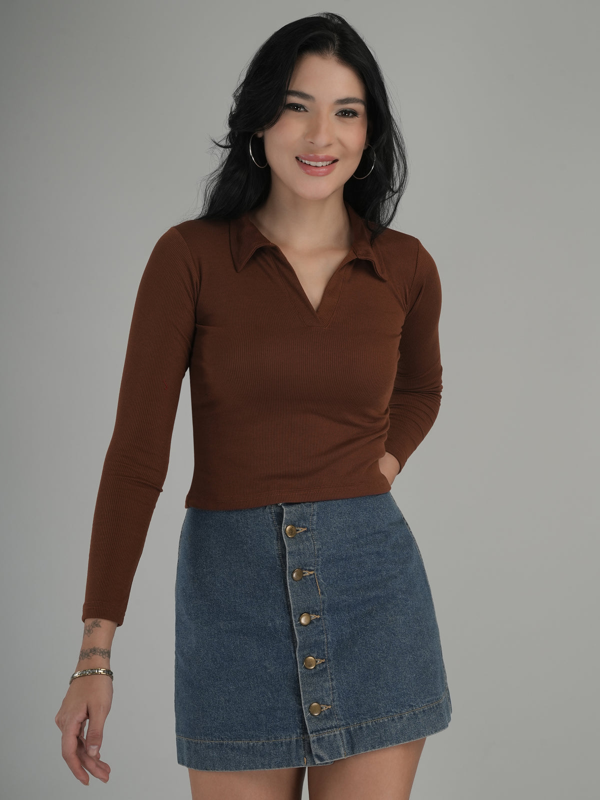 Bold Statement Solid Crop Top