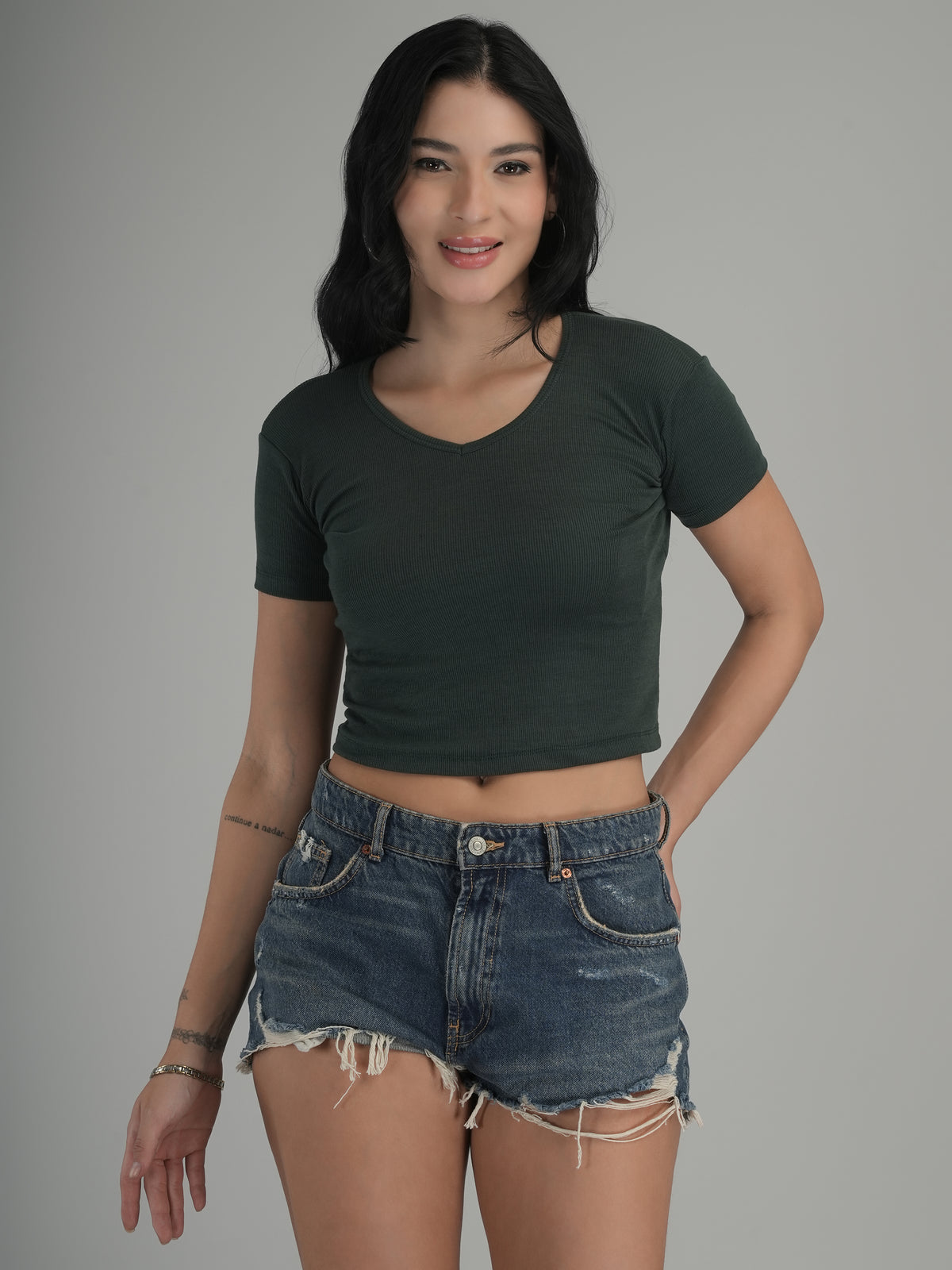 Effortless Elegance Solid Crop Top