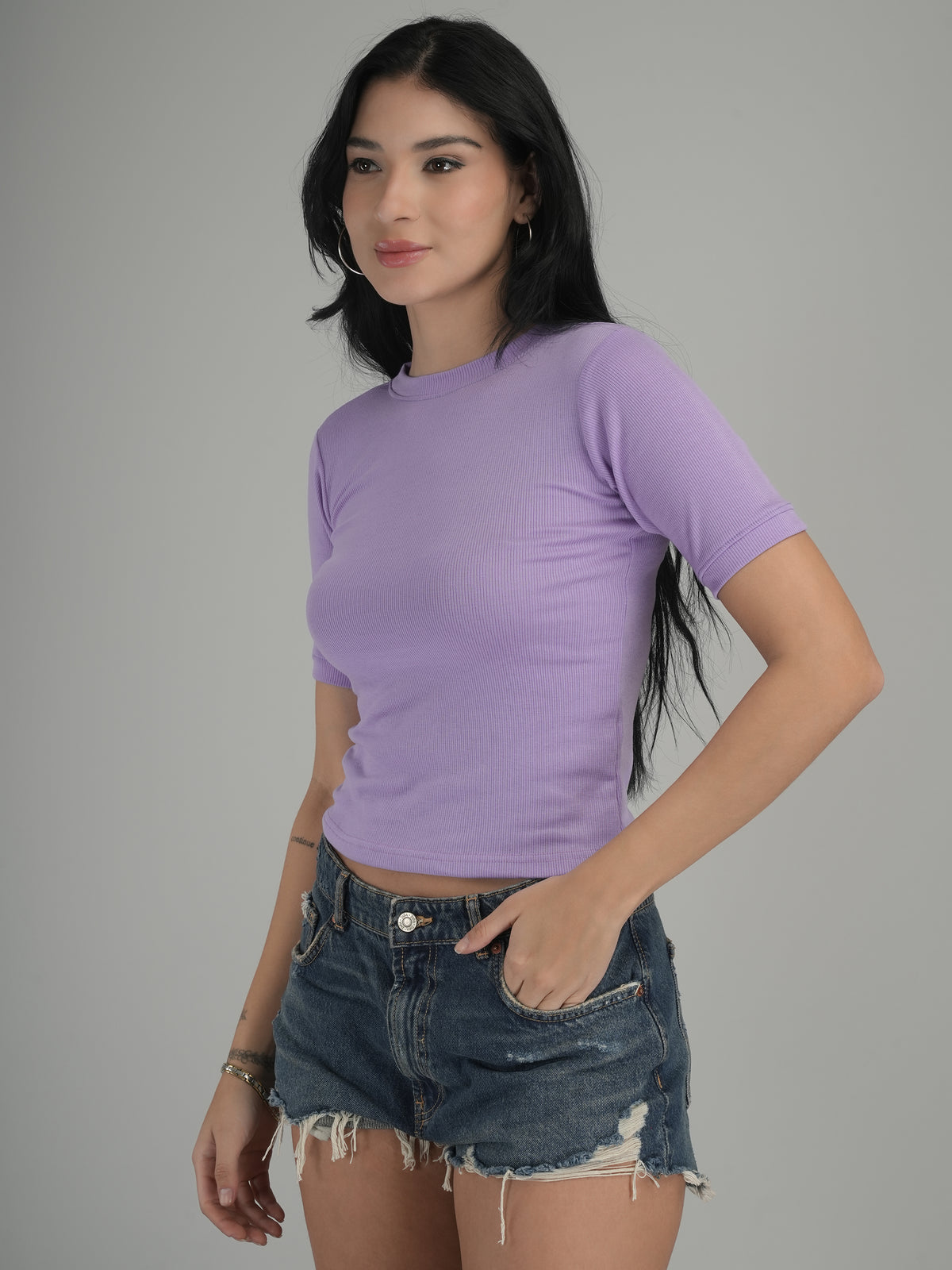Elegant Simplicity Solid Crop Top